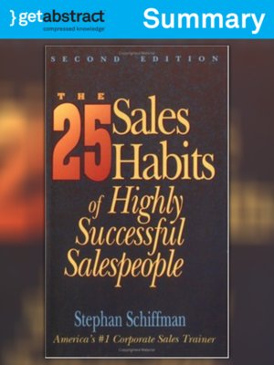 cover image of The 25 Sales Habits of Highly Successful Salespeople (Summary)